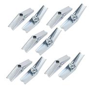 sourcingmap M8 Filetage femelle Diamètre mur creux Ressort basculer écrou 10pcs