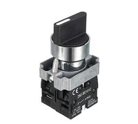 sourcingmap Panneau De Montage 3 Positions Sélecteur Noir Commutateur Rotatif AC240V 3A 2NO