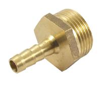 sourcingmap Raccord Cannelé 3/4BSP filetage mâle 8mm tuyau d'air eau adaptateur raccord de barbe en laiton
