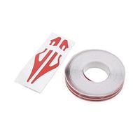 Sourcingmap Ruban adhésif double ligne en vinyle pour voiture Rouge 12 mm