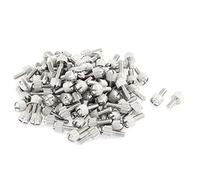 sourcingmap Vis cruciforme Tête moletée Boîtier d'ordinateur PC M4x10mm pouce 100pcs