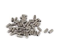 sourcingmap Vis Pointeau Conique pour Poignée de Porte Vis Sans Tête Hexagonale M4x 10mm en acier inoxydable 304 50pcs