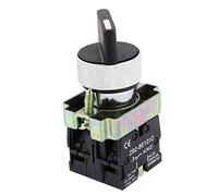 sourcingmap ZB2-BE101C Sélecteur rotatif 3 positions à verrouillage - 2 contacts N/O - 22 mm 6KV 10A 600V