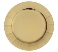 Sous-assiettes - SANTEX - 7057-3 - Lot de 10 - 33 cm - Couleur Or - Carton Brillant
