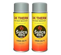 Sous Couche Anti-Corrosion Professionnelle Haute Température au Zinc - Aérosol 400ml - Gris Ref. 0670 - Haut Pouvoir Couvrant - Protection Métal Peinture Mécanique Auto Moto Radiateurs ŠULCS BBQ® (2)