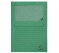 Exacompta 100 Chemises Fenêtre sans plastique Forever® Ange Bleu Vert vif