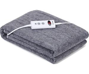Sous-lit chauffant avec arrêt automatique, couverture chauffante 150x80cm, 10 niveaux de température Up-to-9 heures Timer protection contre la surchauffe, matelas chauffant pour le lit, couverture cha