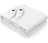 Sous-lit chauffant - Surmatelas électrique - 160x140 cm - Coton - Prise EU - 76-100 W - Chaleur 8-10 heures