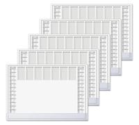 Sous-main A2, lot de 5, calendrier 2027/2028, planificateur hebdomadaire, 5 x 40 feuilles