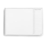 Sous-main A3 avec liste de choses à faire - 50 feuilles - Papier premium 100 g/m², collé et monté sur un dos en carton solide (anthracite)