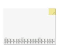 Sous-main bloc papier 'Time', 595 x 410 mm