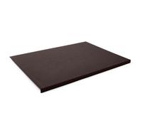 Sous Main Bureau Cuir Marron Brun - Avec Rebord et Double Couture