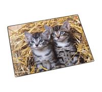 Sous-main 'chats dans les pailles', 400 x 530 mm