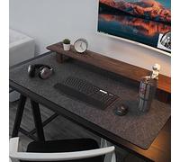 Sous-main de bureau en feutre de qualité supérieure avec fond antidérapant, 120 x 60 cm, tapis de souris pour gamer/écrire, tapis de bureau étanche anti-rayures