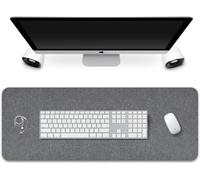 Sous-main de bureau en feutre de qualité supérieure avec fond antidérapant, 120 x 60 cm, tapis de souris pour gamer/écrire, tapis de bureau étanche anti-rayures