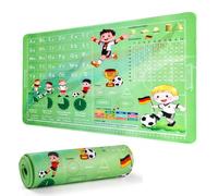 Sous-main de bureau pour enfants - 60 x 40 cm - Antidérapant - Design terrain de football - Sous-main de peinture imperméable en vinyle - Protection de bureau pour garçons et filles pour la rentrée