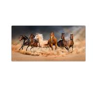Sous-main de bureau pour enfants et adultes - « Chevaux sauvages » - En vinyle de qualité supérieure - 84 x 40 cm - Sous-main antidérapant avec la meilleure protection - Fabriqué en Allemagne