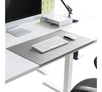 Sous-main de bureau pour gamer/écriture avec rebord de protection en cuir imperméable de qualité supérieure - Grand organiseur de bureau pour clavier, ordinateur portable, tapis de souris