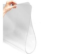 Sous-main de bureau transparent résistant à la chaleur, tapis d'écriture en PVC, antidérapant, étanche, 1,5 mm d'épaisseur, pour la maison et le bureau 60 x 40 cm