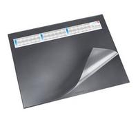 Läufer Durella DS 44656 Sous-main antidérapant avec sous-couche transparente et calendrier Noir 52 x 65 cm