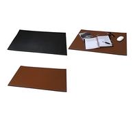 Sous-main, cuir véritable, cognac
