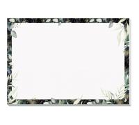 Sigel Js103 Sous-Main Papier, Motif ”Glamorous Leaves”, A3, 30 Feuilles, Certification Fsc, Jolie