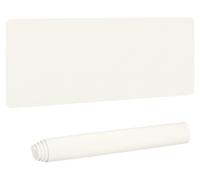 Sous-main en similicuir PU, double face, dimensions 140 x 43 cm, couleur blanche