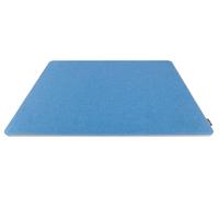 Sous-main, fabriqué à partir de matériaux recyclés, réversible, bleu clair/gris foncé, 60x45 cm