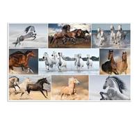 Sous-main 'Chevaux', (L)550 x (H)350 mm