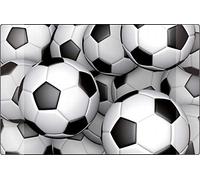 Sous-main Kangaro - Motif football - Antidérapant - 38 x 58 cm - Avec deux poches - Pour chambre d'enfant et d'adolescent