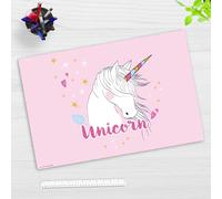 Sous-main pour enfant - « Licorne » - En vinyle (plastique) de qualité supérieure et résistant - 60 x 40 cm - Sous-main antidérapant pour une meilleure protection - Fabriqué en Allemagne