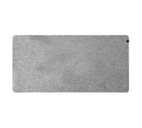 Sous-main (tapis de bureau) - T'NB - Feutre premium - 80 x 40 cm - Gris - Bords cousus, antidérapant
