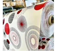 Sous-nappes Bulgommes - PROMO LINGE - Contemporain - 200 x 140 cm - Blanc, Noir et Rouge