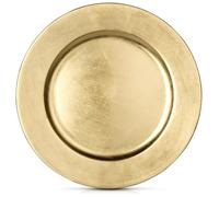 Sous-plat décoratif - Vilde - 33 cm - Doré - Haut brillant - Design à la mode - Nettoyage facile - Matériaux durables
