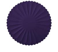 sous-Plats en Silicone Résistants à la Chaleur - Dessous de Plat Anti-Dérapant pour Cuisine et Table (La Couleur Violette, Diamètre: 30 cm / 11,81 Pouces (Environ))