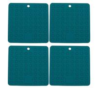 Sous-Plats Multifonctions Ouvre-Bocal Égouttoir 17,8cm(green) | Résiste de -50°C à 230°C, protège tables et comptoirs, texture anti-glisse, gris vert