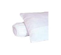 Sous-taie d'oreiller molleton 100% coton gratté 60 x 60 cm blanc