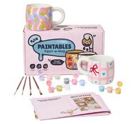 Sous-tasses pour tasses, céramique à faire soi-même, 2 tasses, 12 couleurs