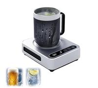 Sous-Verre Chauffant et Réfrigérant Tasse Isotherme Intelligente 3 Niveaux de Température Refroidissement Rapide Minuterie 18h Chauffe-Boisson Portable Maison Bureau