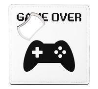 sous Verre Décapsuleur - Game Over Retro Gaming Jeux Video Manette Console - 1 unité (92 x 92 mm)