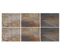 Sous-verre en MDF, imitation ardoise, 30,5 x 23 cm, lot de 6