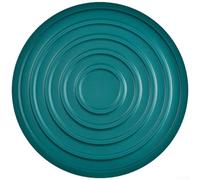 Sous-verre rond en silicone, résistant à la chaleur jusqu'à 230 °C, antidérapant, pour cuisine, salle à manger, passe au lave-vaisselle, empilable, comme dessous de plat et sous-table de cuisine, noir