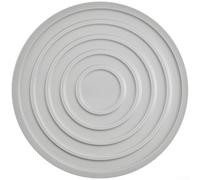Sous-verre rond en silicone, résistant à la chaleur jusqu'à 230 °C, antidérapant, pour cuisine, salle à manger, passe au lave-vaisselle, empilable, noir (gris)
