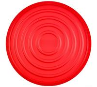 Sous-verre rond en silicone, résistant à la chaleur jusqu'à 230 °C, antidérapant, pour cuisine, salle à manger, passe au lave-vaisselle, empilable, noir (rouge)
