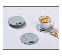 Sous-verre rond - feutre recy ris