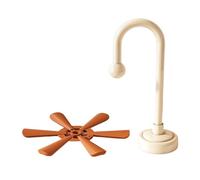 sous-Verres avec, Set de Table Design pour Lampe, B | Dessous de plat résistant à la protège les comptoirs, cuisine extérieure Camping, lampe de bureau,