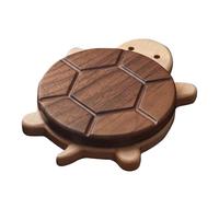 Sous-verres en bois, sous-verres pour boissons - Dessous de verre de table basse en tapis de bois - Tapis de tasse à café tortue en Portable, dessous de verre pour cuisine, Bar et bureau