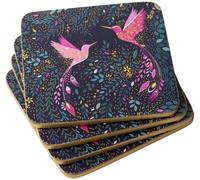 Sous-verres indiens, lot de 4, décoration tropicale