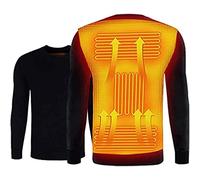 sous-vêtements Thermiques Chauffants pour Hommes et Femmes, T-Shirt Chauffant électrique USB, alimenté par Batterie, vêtements Chauds d'hiver pour Le Camping et Les skieurs
