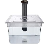 SousVideTools Récipient Transparent en Polycarbonate avec Couvercle Découpé sur Mesure pour Cuiseur sous Vide Anova Nano sans Bpa, Antiadhésif, Passe au Lave-Vaisselle 20 l